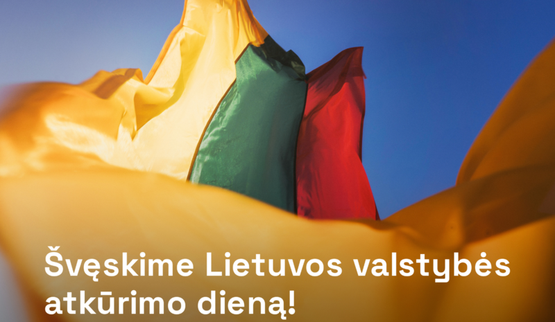 Rector's Greeting on the Occasion of the Restoration of the State of Lithuania